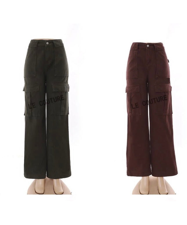 Pockets Wide Leg Cargo Vintage Baggy Pants
