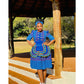 Three Quarter Sleeve Ankara Dress