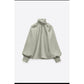 Long Sleeve Satin Blouse