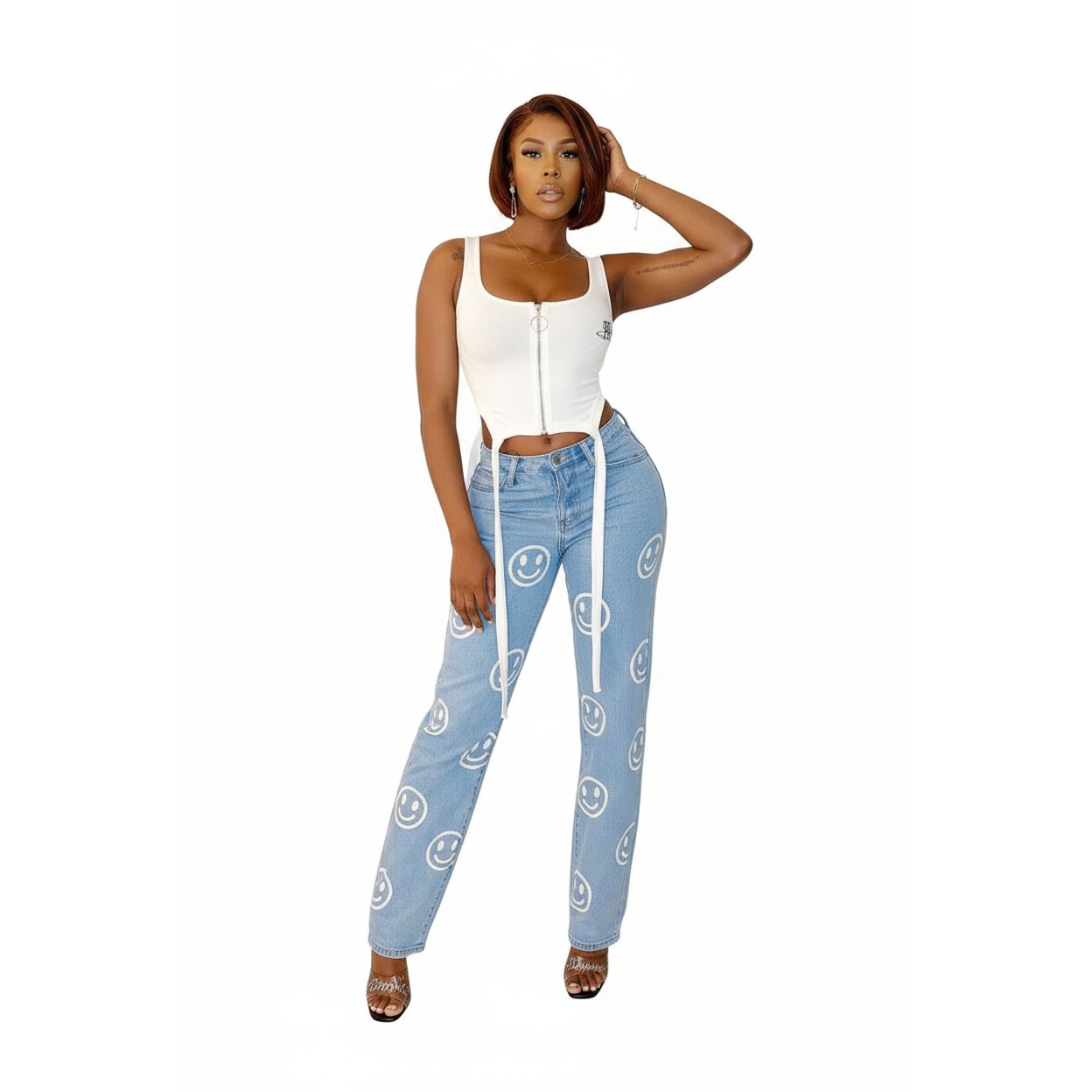 Smile Boyfriend Jeans