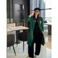 Single Button Long Waterfall Coat