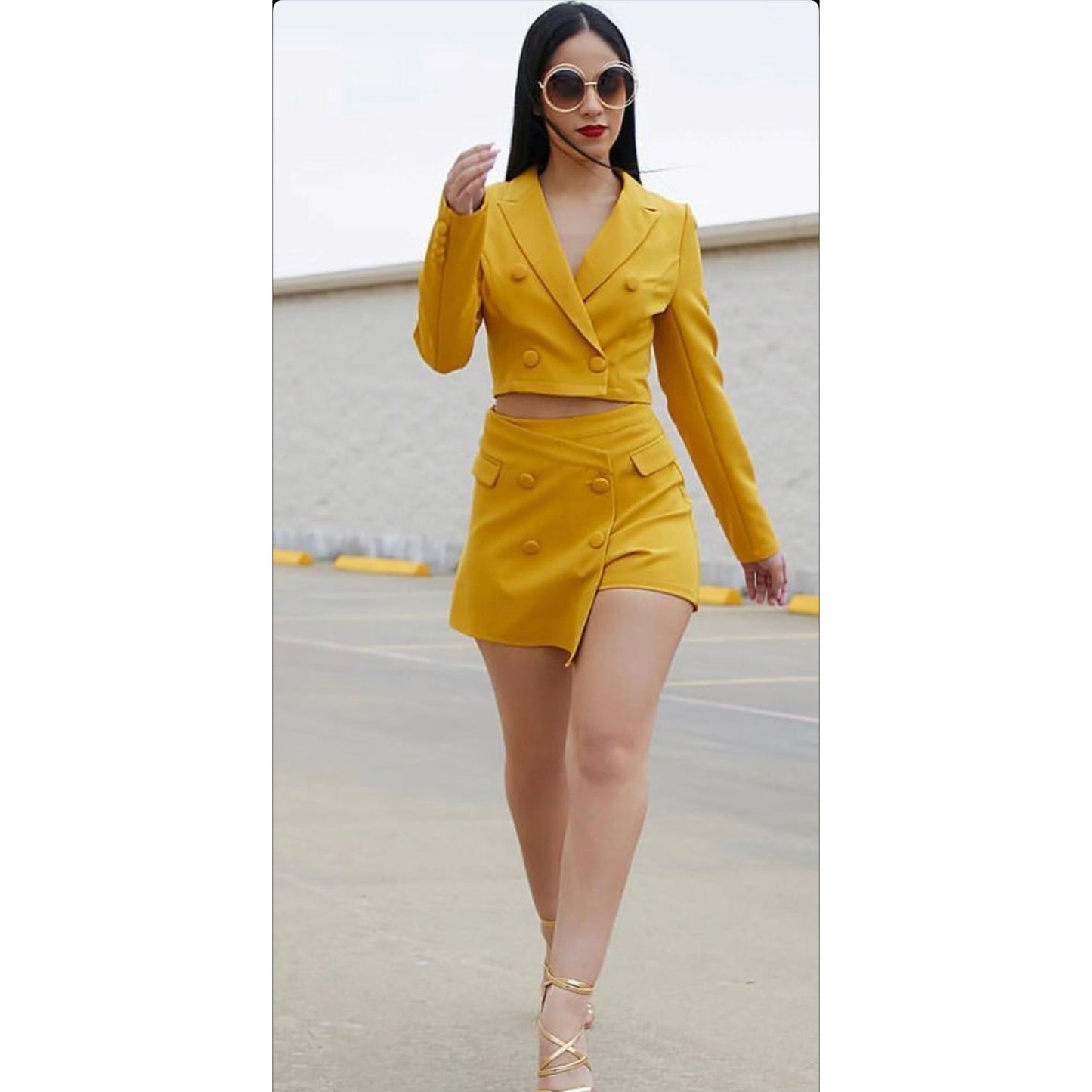 Mini Skirt and Blazer Formal Set