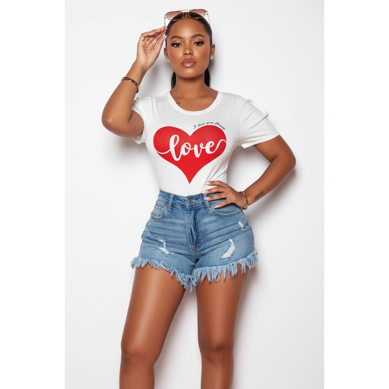 Lovely Casual Tassel Design Blue Shorts