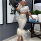 Sequins feather set