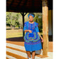 Three Quarter Sleeve Ankara Dress