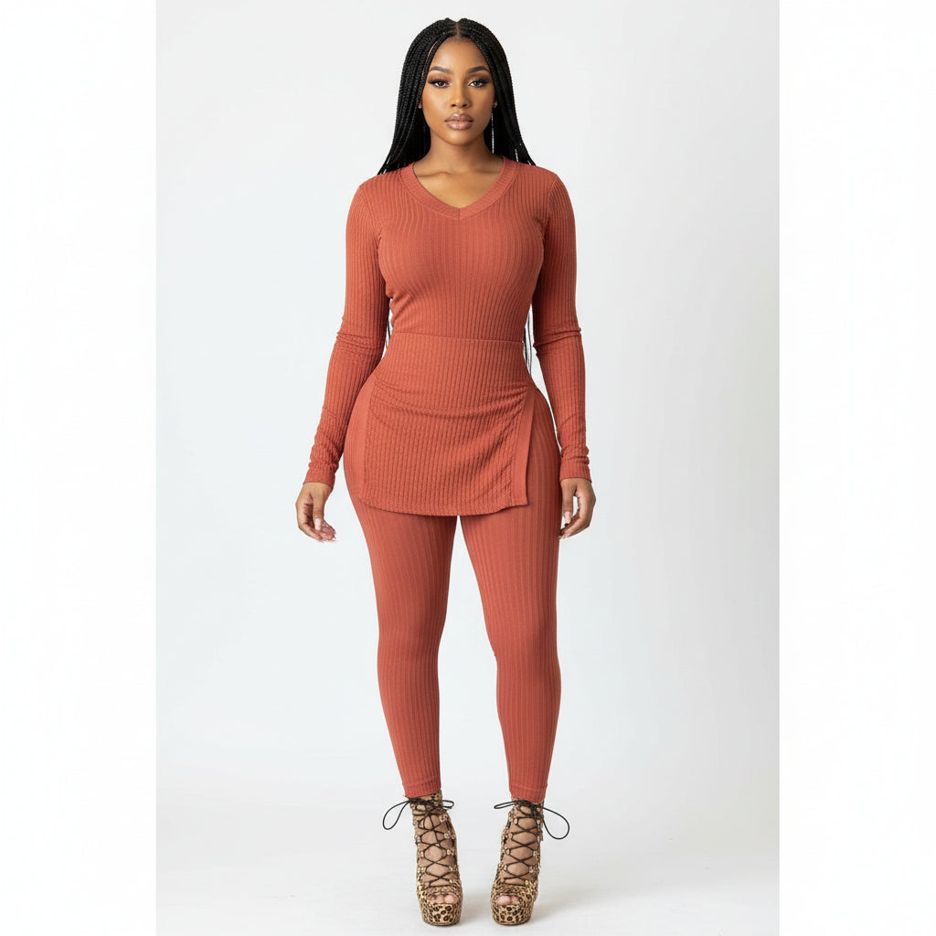 Sexy Fashion Split Two Piece Set