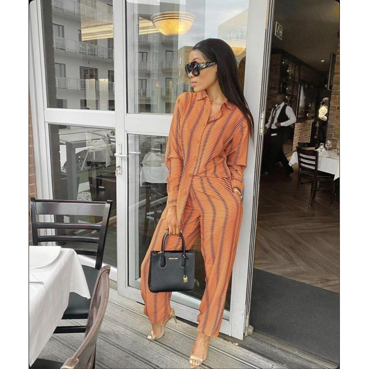 Print Shirt & Pants Set