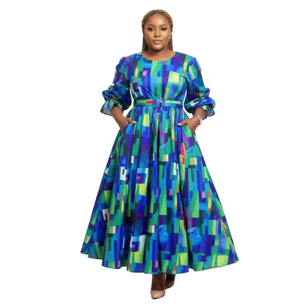 long sleeve floral maxi dress south africa Multi-Color Floral Print Maxi Dress – YELLOW SUB TRADING