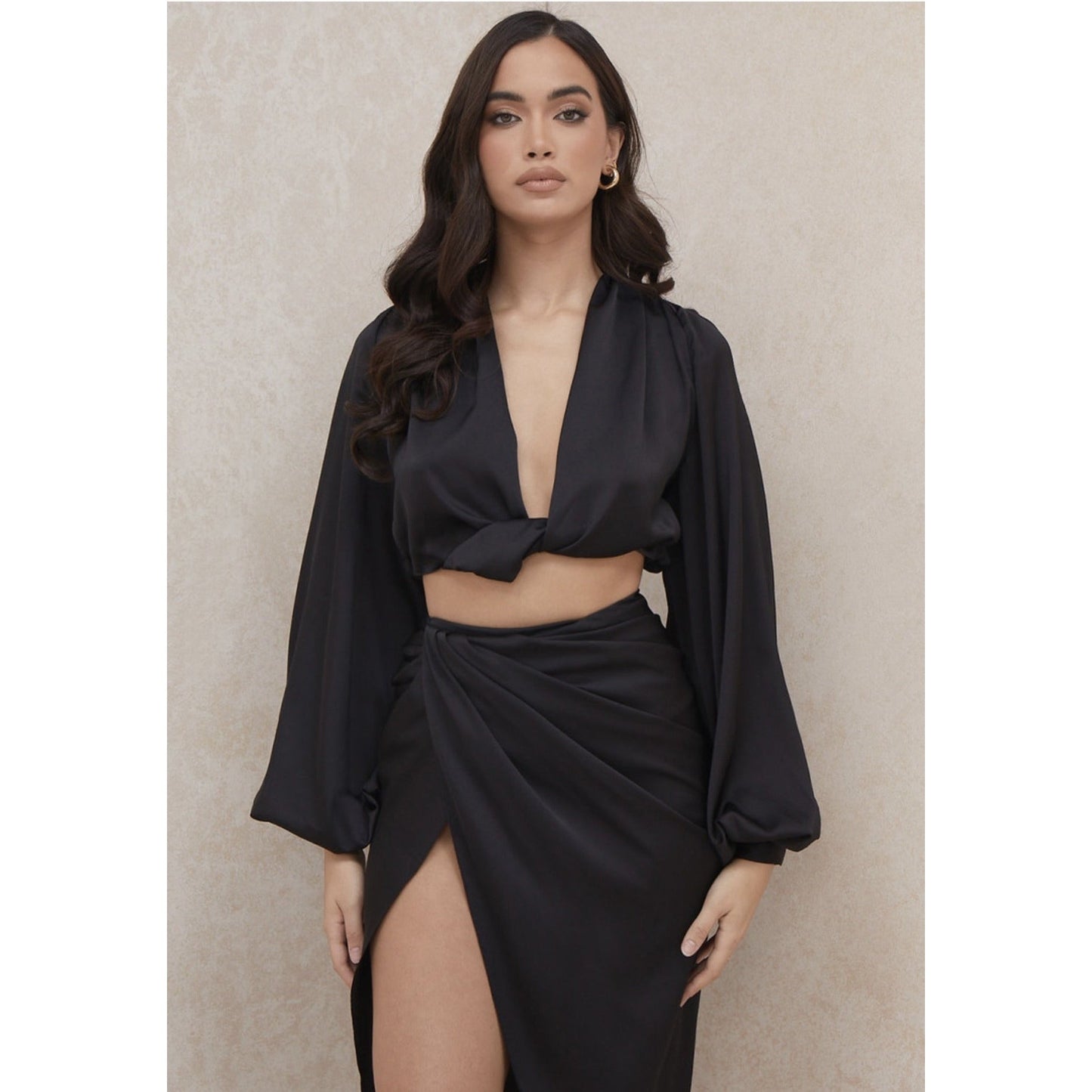 Silky Satin Twin Set