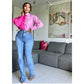 Color block long sleeve shirt