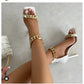 Outdoor Open Toe Heel Shoes