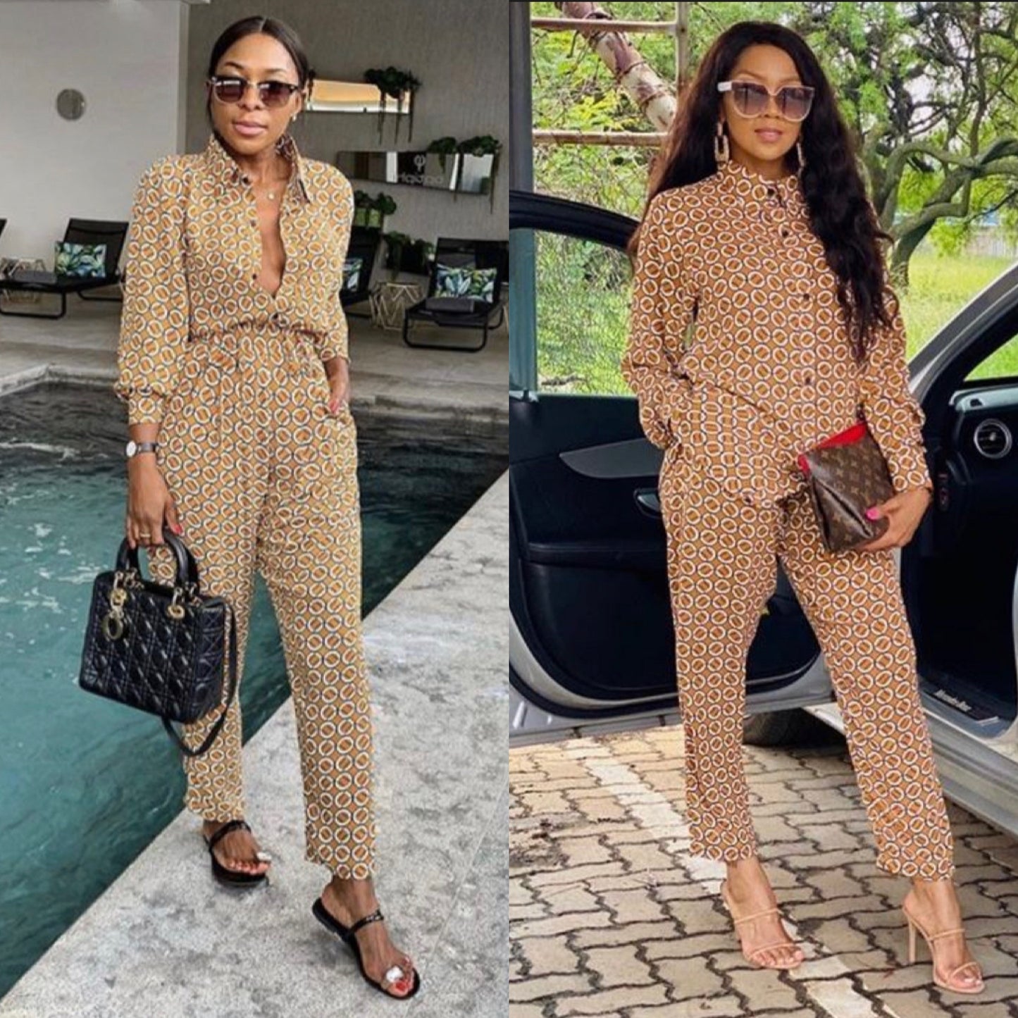 Printed Shirt & Pants Set