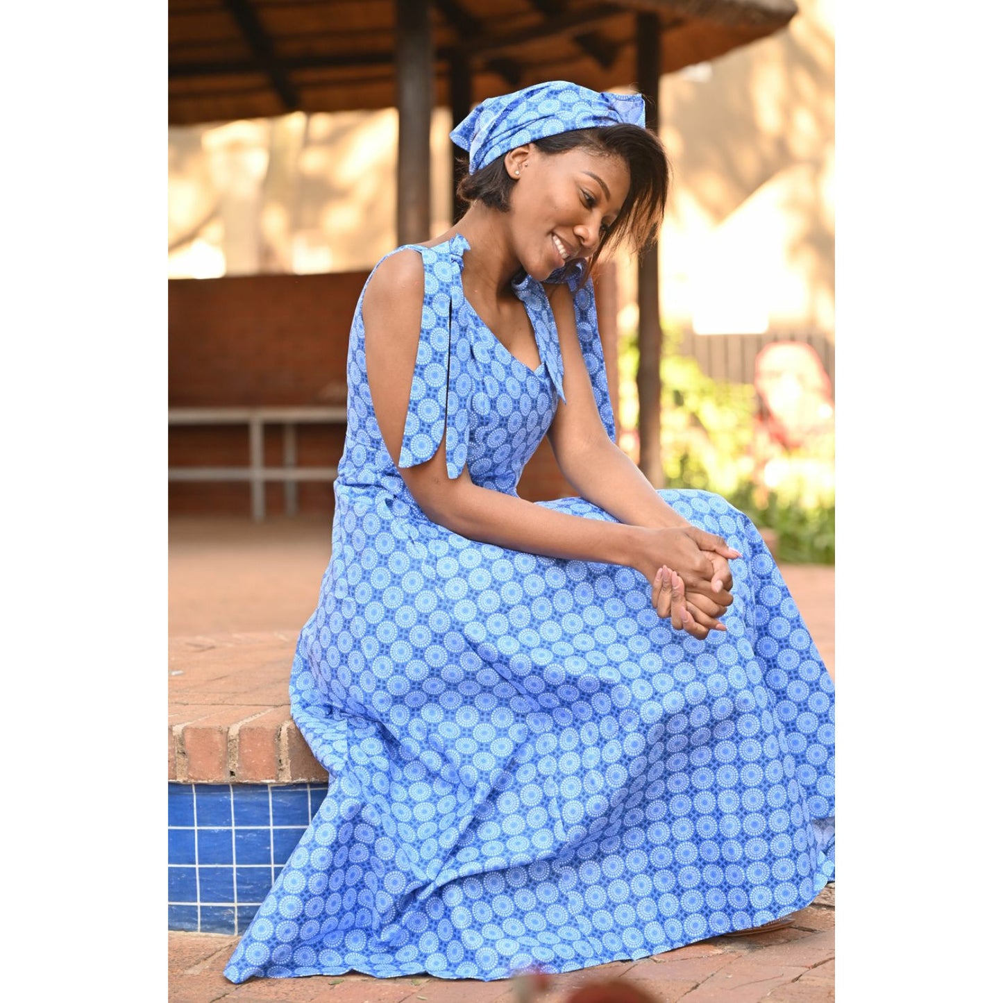 Sleeveless Ankara Dress