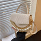Pearl Chain Weave Tote Shoulder Messenger Bag