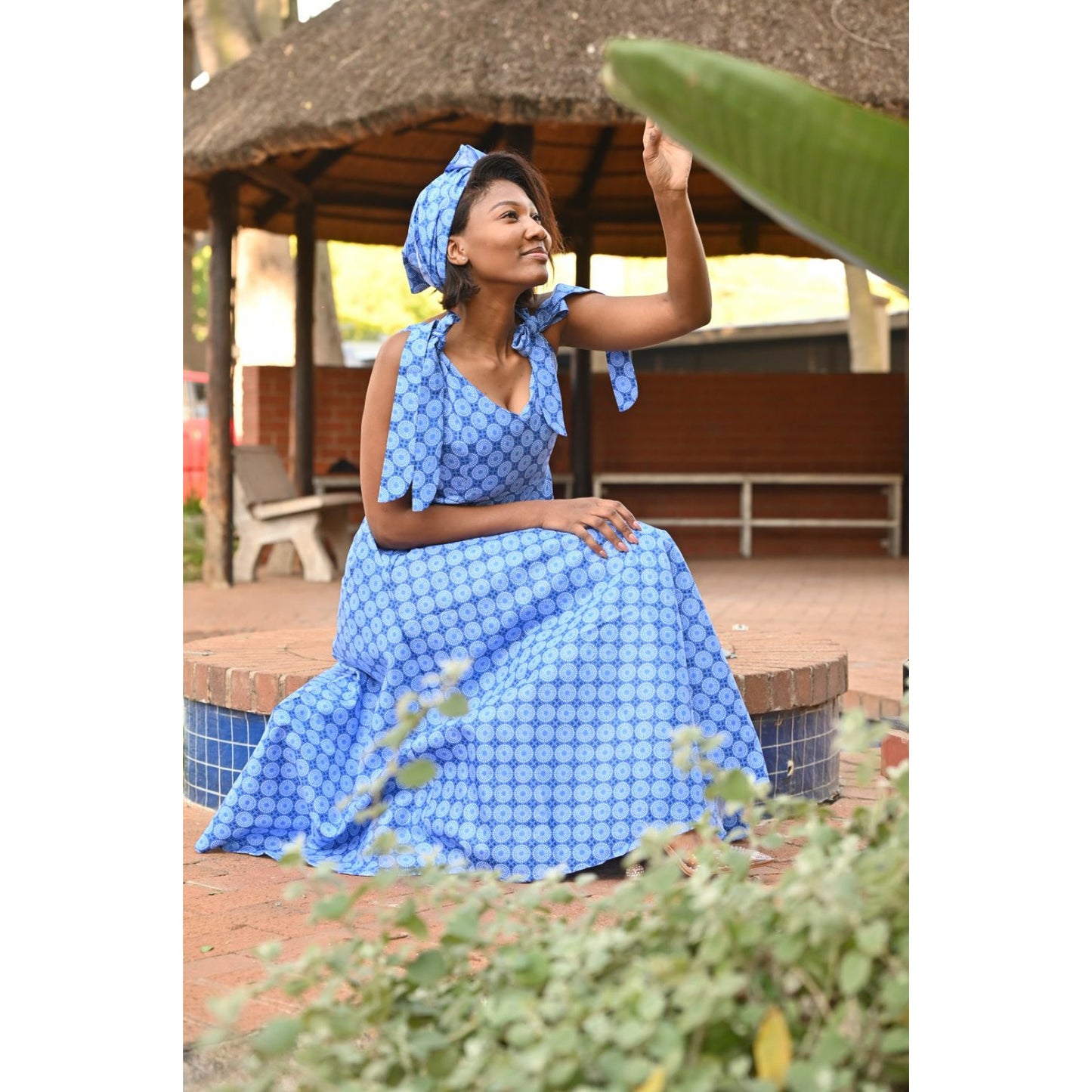 Sleeveless Ankara Dress