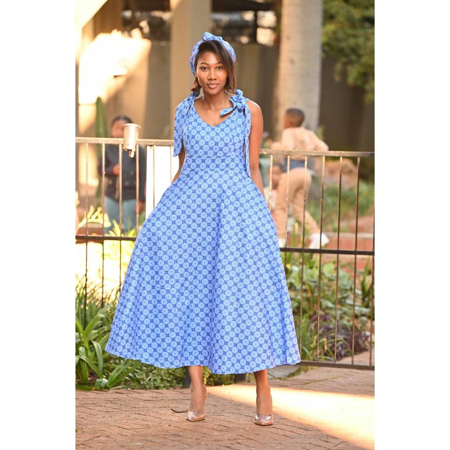 Sleeveless Ankara Dress