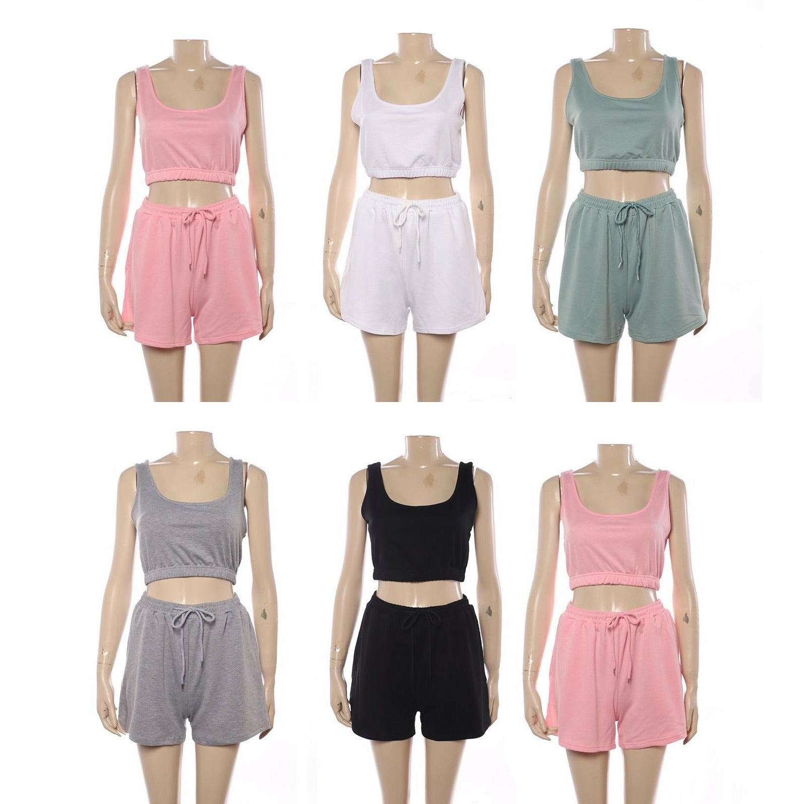 High Wasted Short & Crop Top Set – YELLOW SUB TRADING