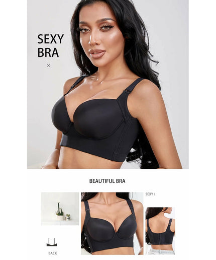 Push-up bras with full back coverage