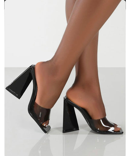 Trendy Square Woman High Heel Sandal