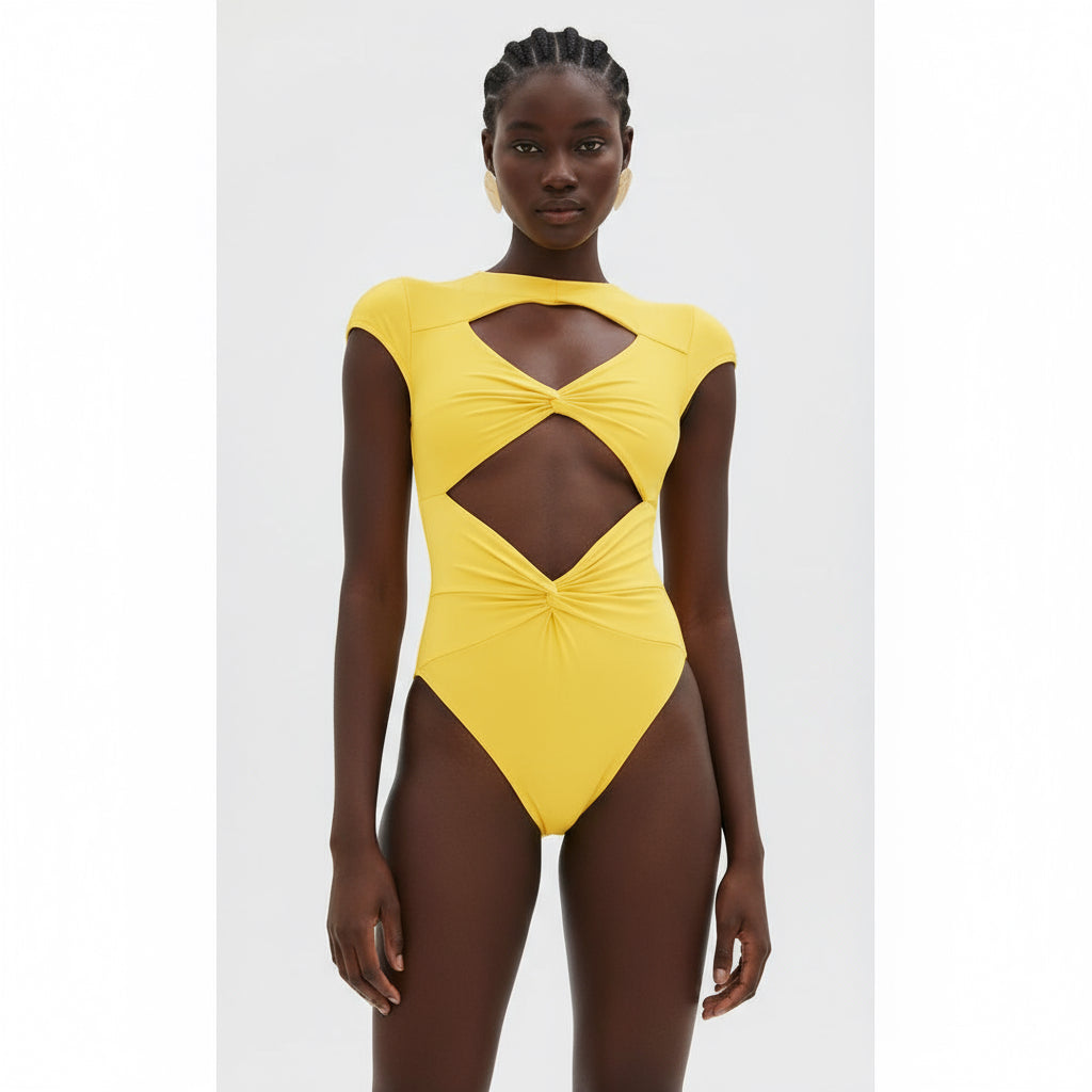 High Neck One Piece Bikini