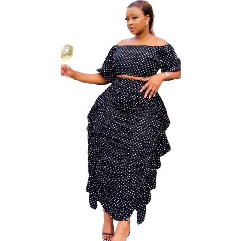 Polka Dot Skirt and Top Set