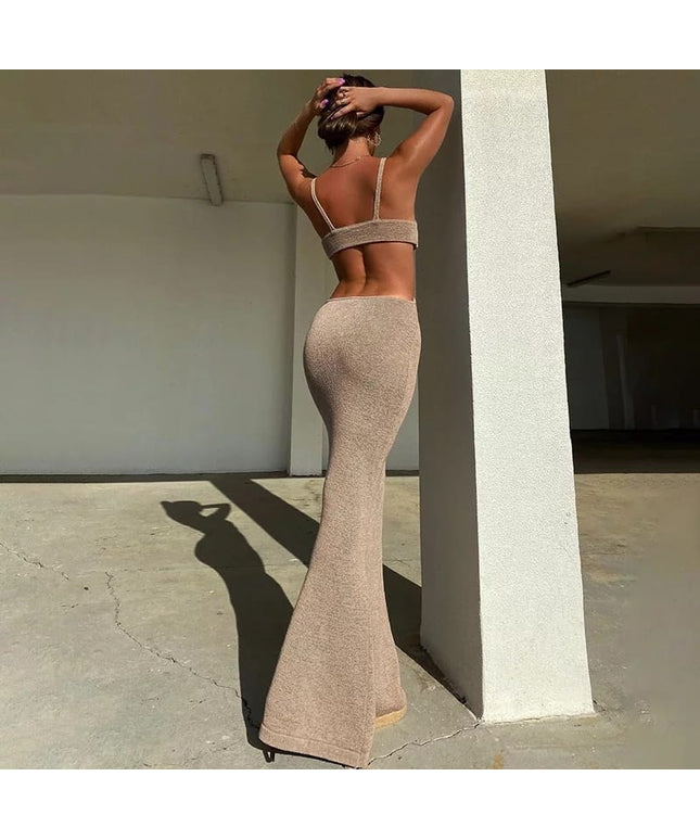 Hollow Out Sexy Sleeveless Bodycon Dress