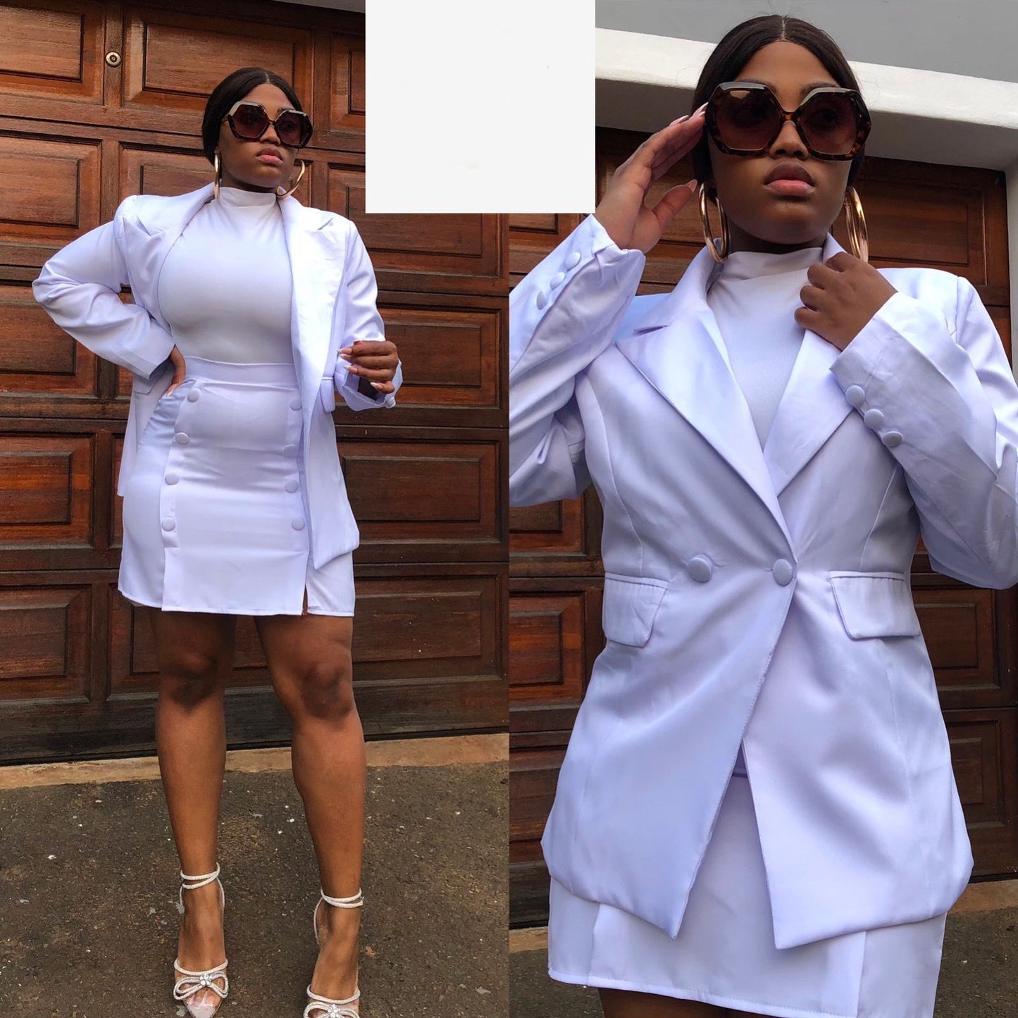 Blazer + Mini Skirt formal Set 