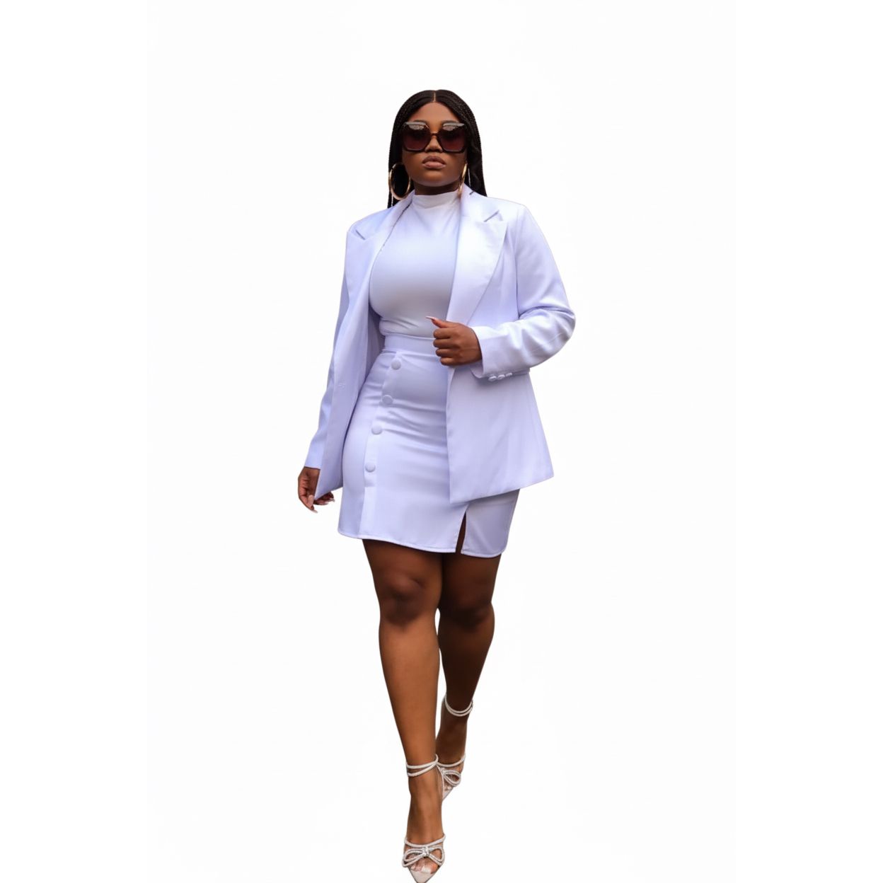 Blazer + Mini Skirt formal Set 