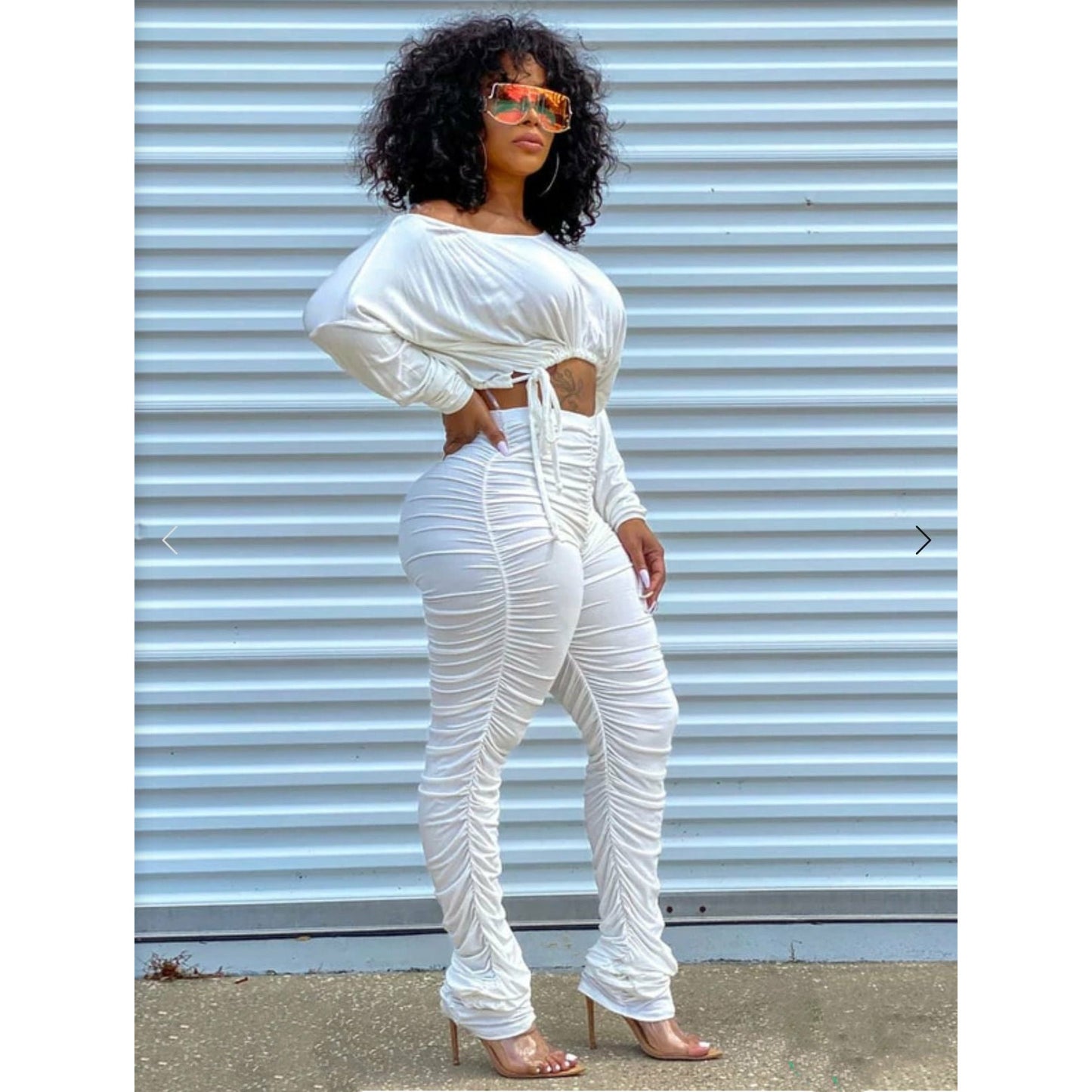Ruched Outfit Set
