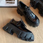 platform leather Ladies shoes