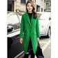 Single Button Long Waterfall Coat