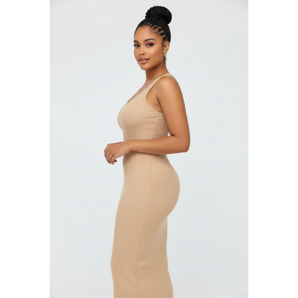Elegant Sleeveless Long Bodycon Dress