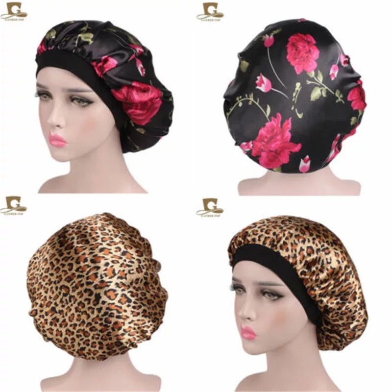 Satin Silk Bonnet Soft Satin Night Sleep Hat