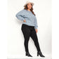 Plus-Size High Waisted Black skinny Jeans