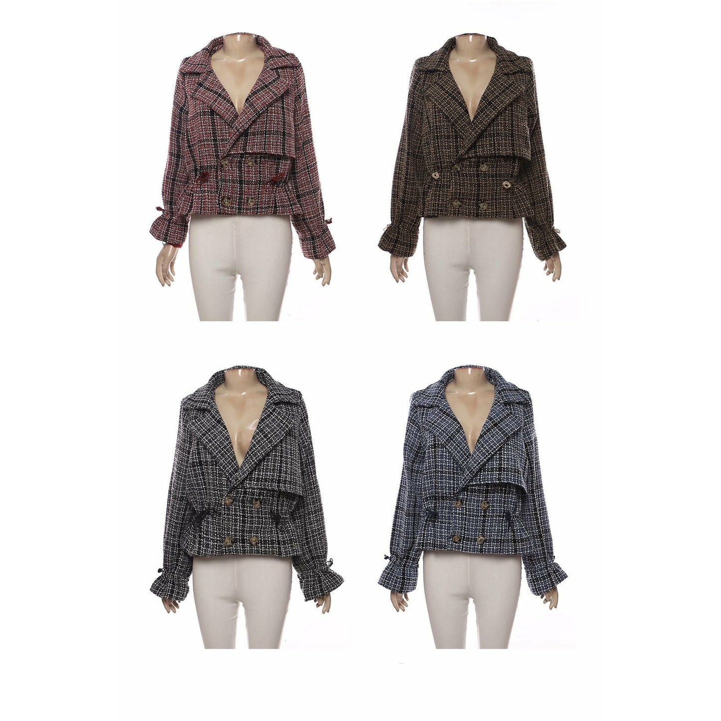 Double Breasted Crop Blazer