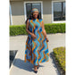 Sleeveless Bubble Ankara Dress