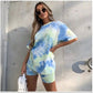 Tie dye biker set