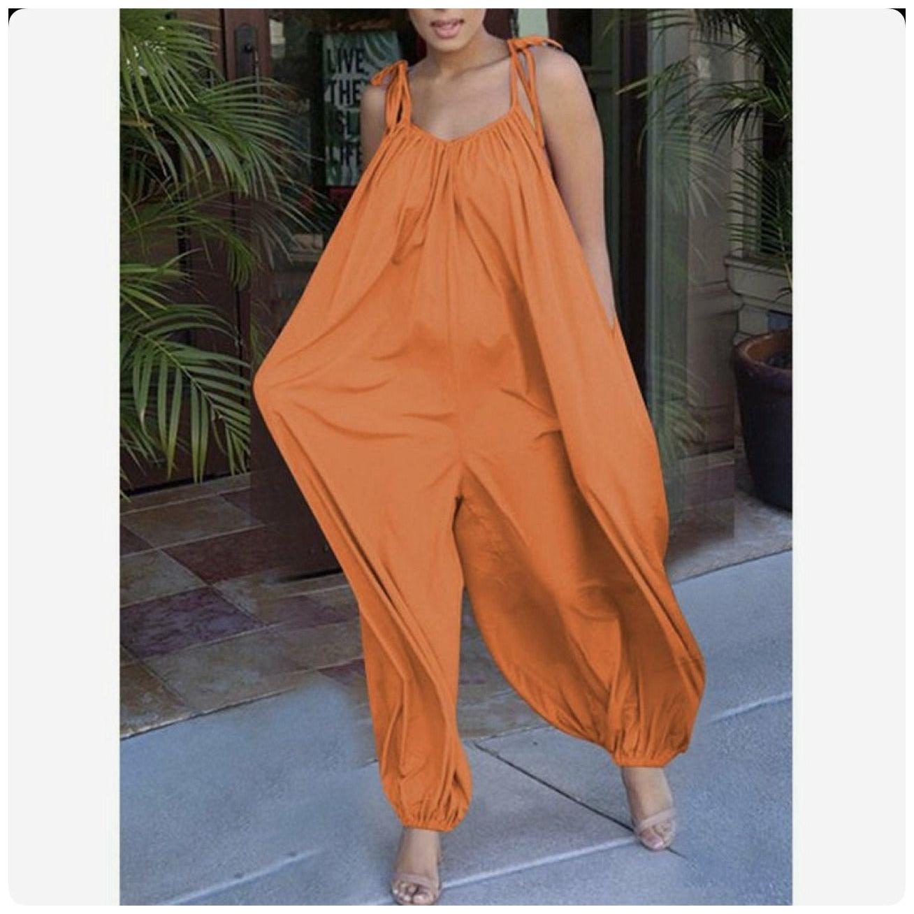Sleeveless Wide Leg Overall
