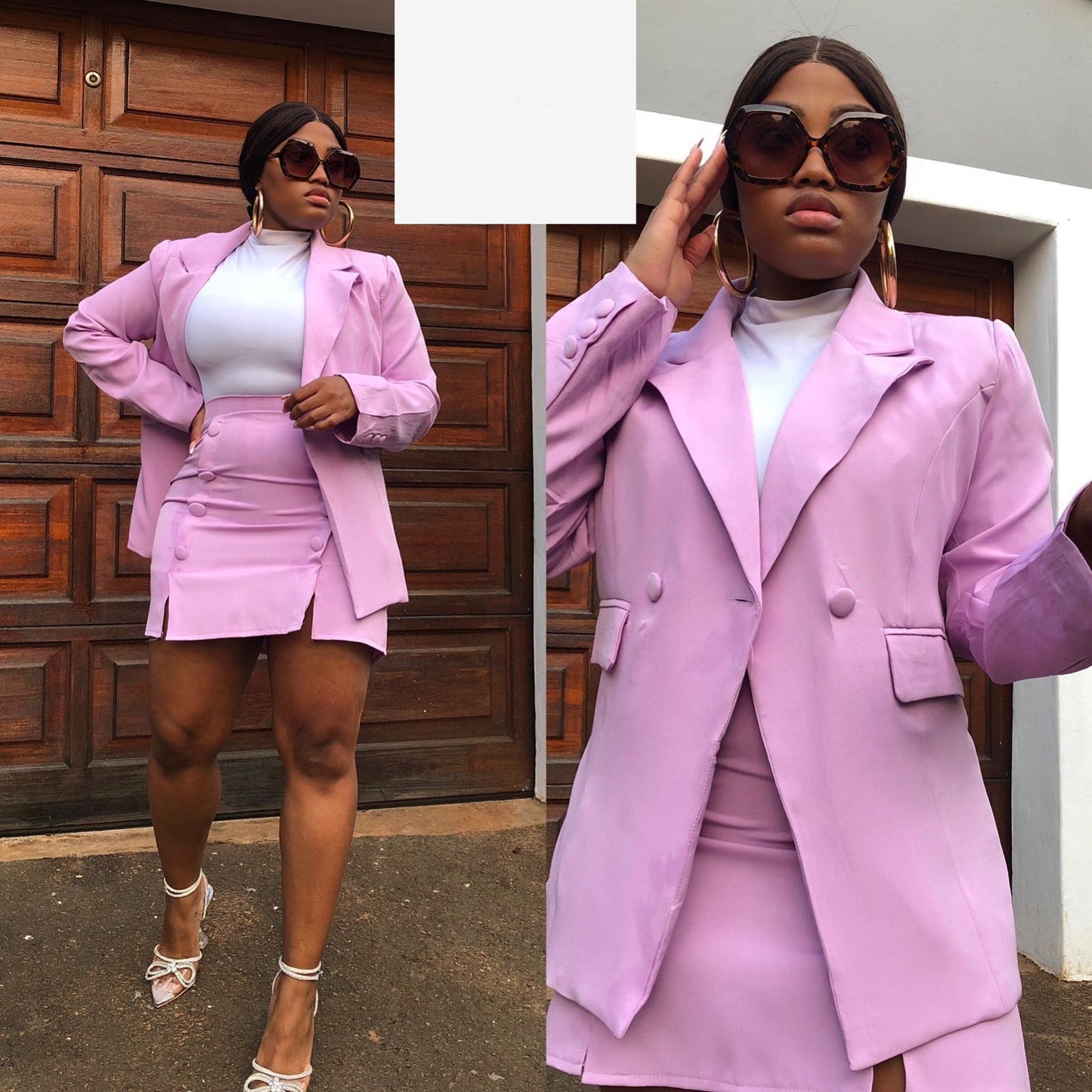 Blazer + Mini Skirt formal Set 