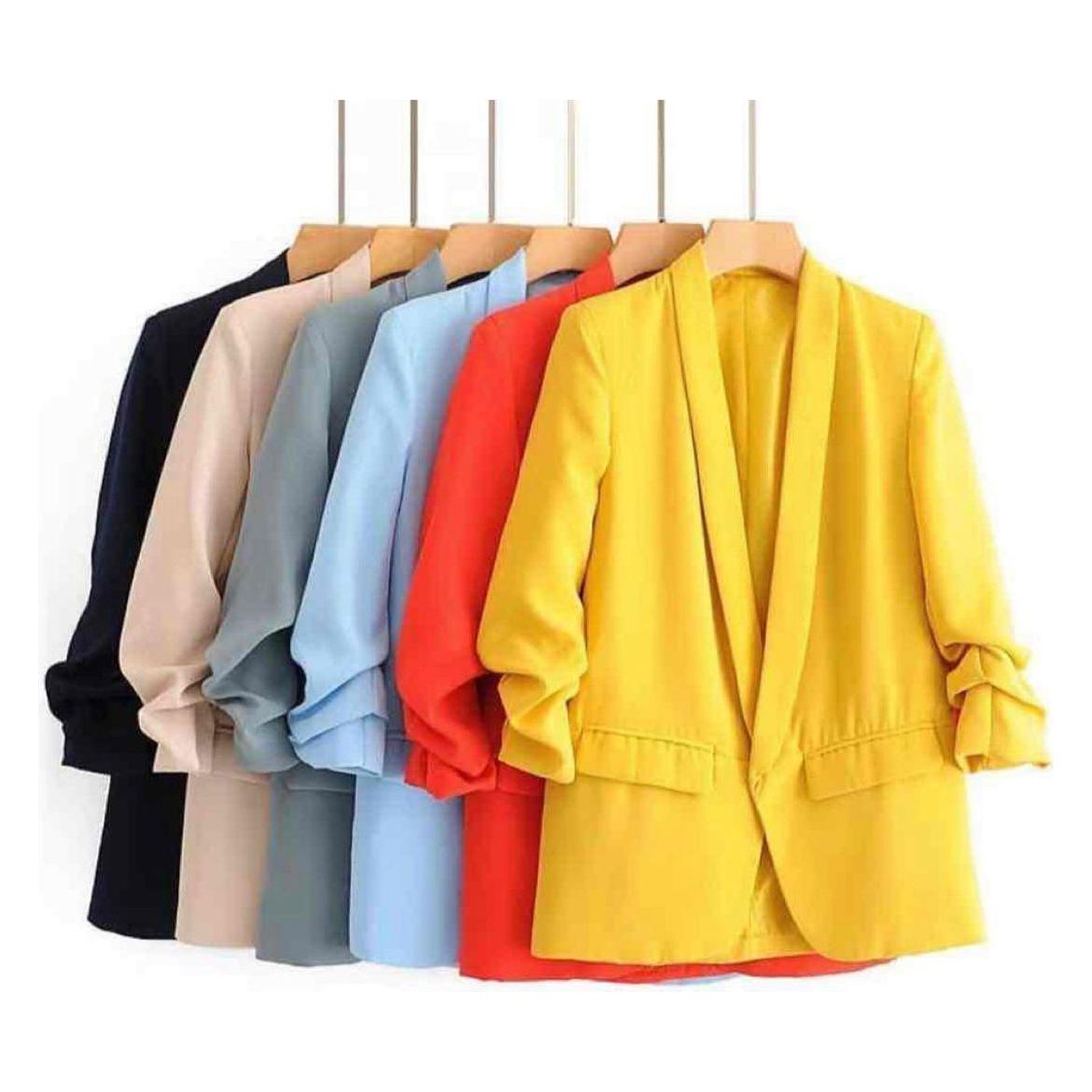 Three Quarter Sleeve Regular Fit Formal Blazer