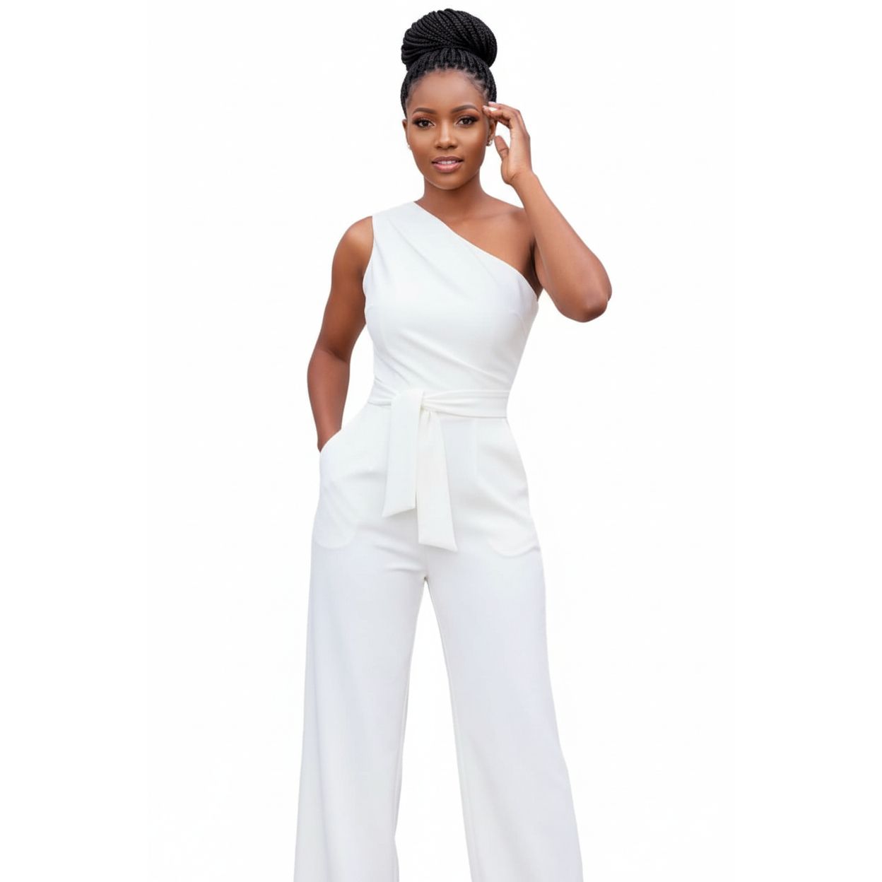 Sexy One Shoulder Rompers Jumpsuit