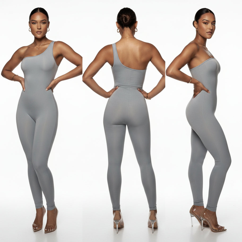 Laura One Shoulder Body glove Jumpsuit