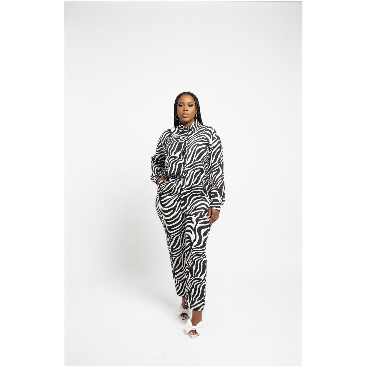 Zebra Print Casual Set