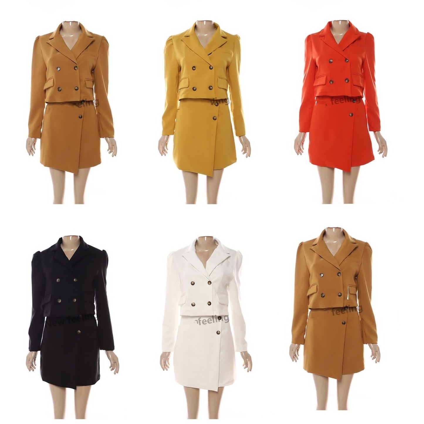 Mini Skirt and Blazer Formal Set