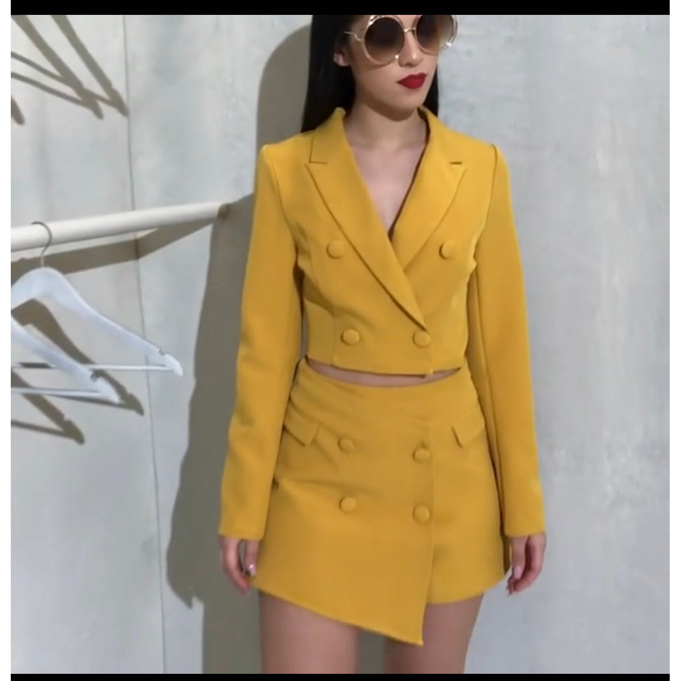 Mini Skirt and Blazer Formal Set