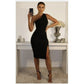 One Hand Off Shoulder Bodycon Dress