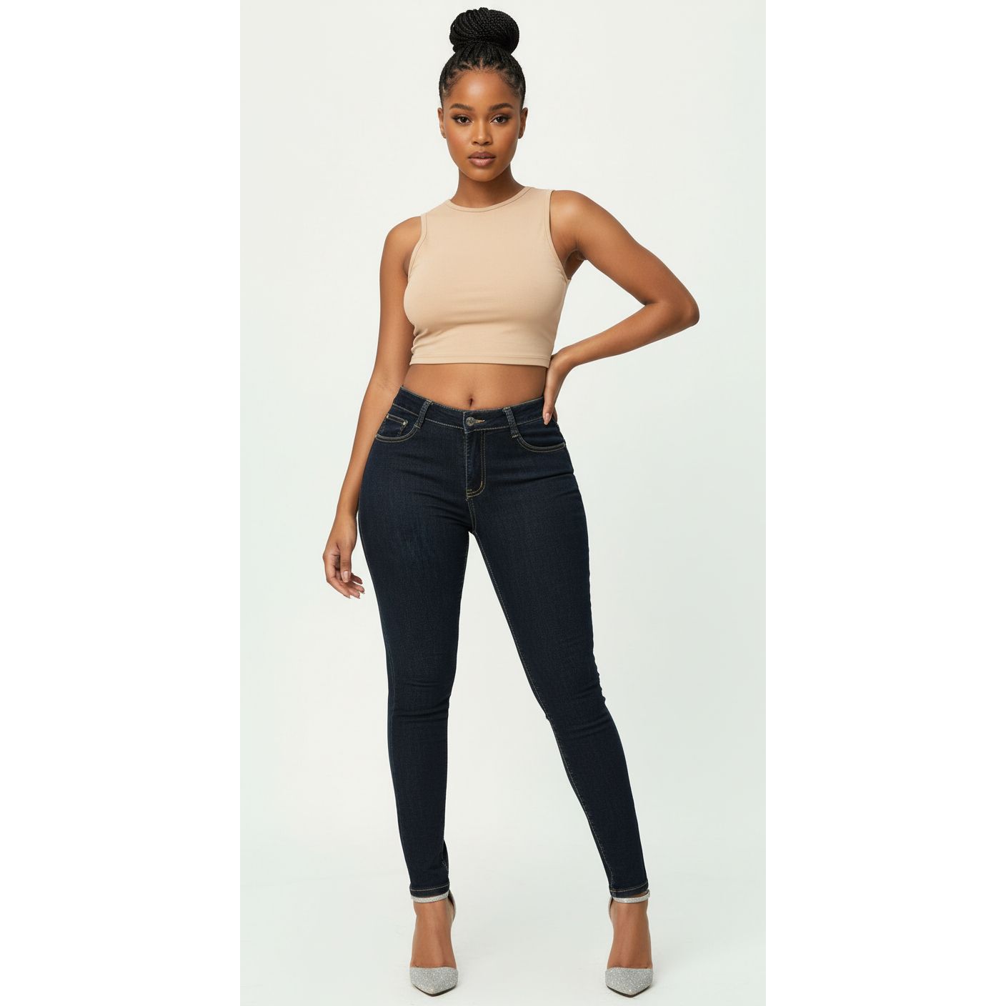 High Waisted Skinny Jeans