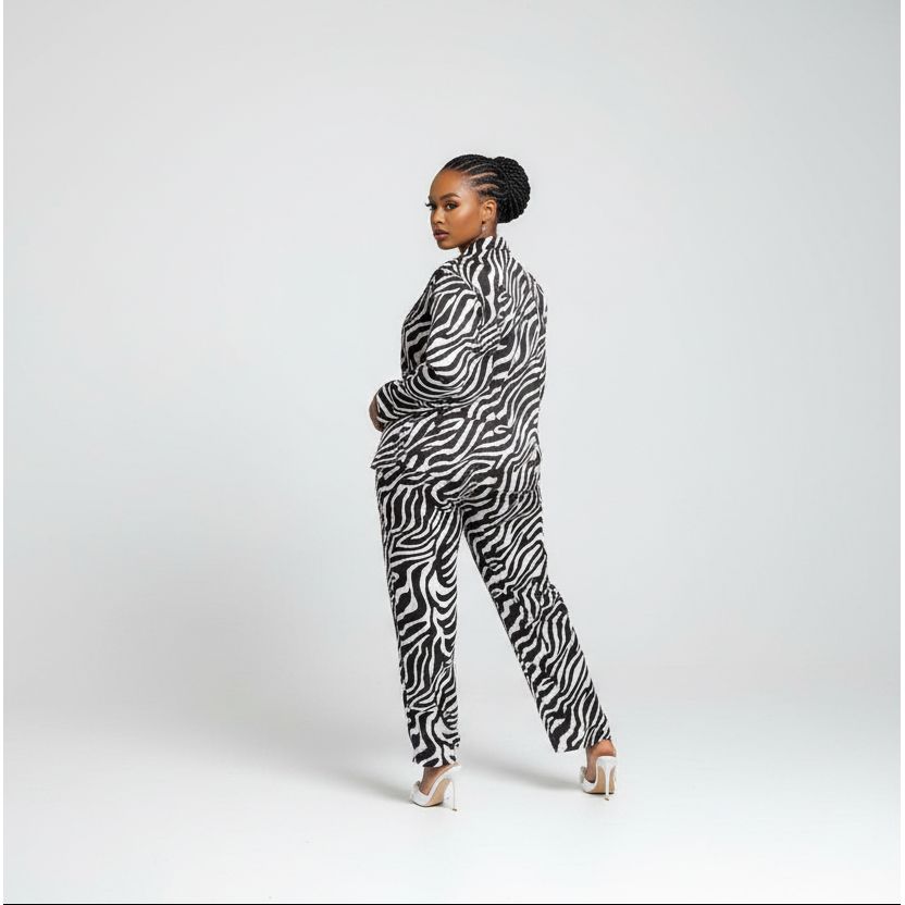 Zebra Print Casual Set