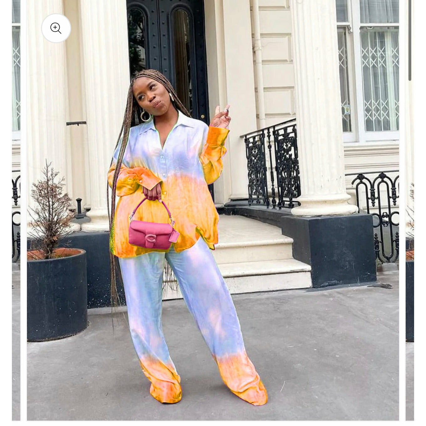 Loose Gradient Printing Twin Set