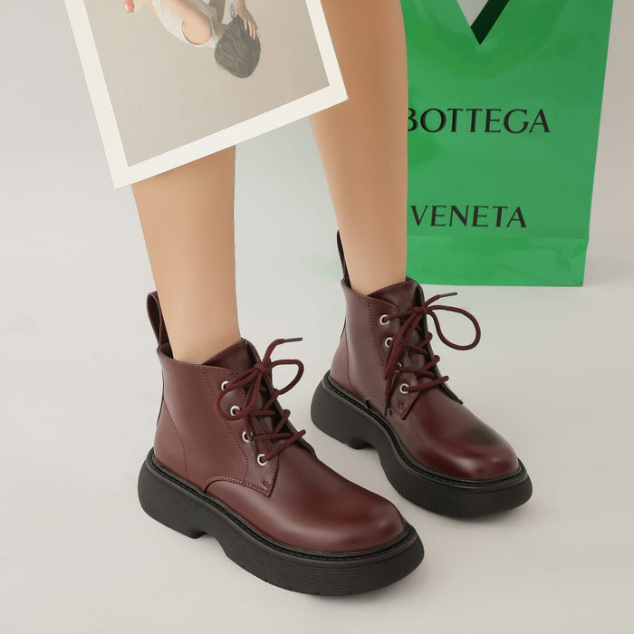 Retro Thick-soled Ankle Short Boots